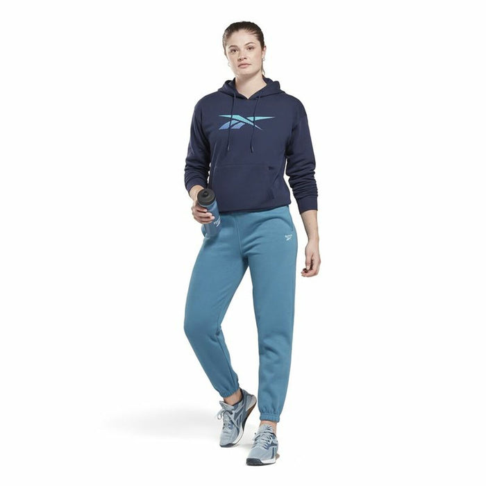 Hanorac cu Glugă Femei Reebok Doorbuster Identity Albastru închis