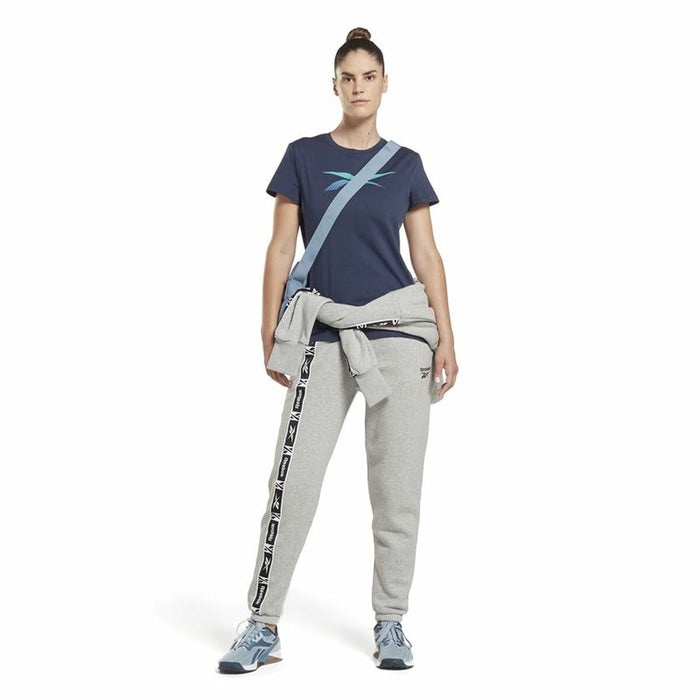 Tricou cu Mânecă Scurtă Femei Reebok Doorbuster Graphic  Albastru închis