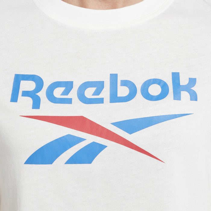 Tricou cu Mânecă Scurtă Femei Reebok  RI BL CROP TEE HT6207 Alb