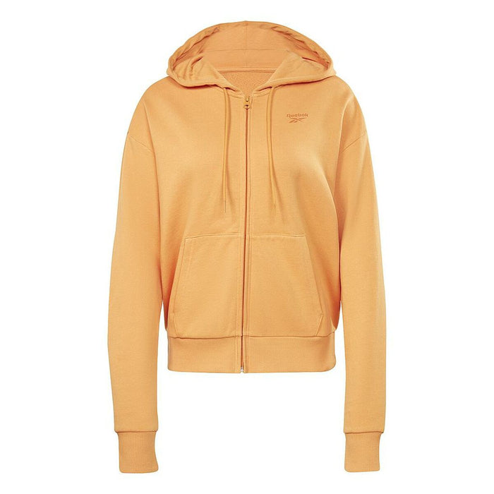 Hanorac cu Glugă și Fermoar Femei Reebok  RI SL FRENCH TERRY H54756  Portocaliu