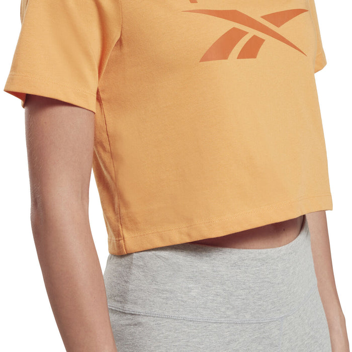 Tricou cu Mânecă Scurtă Femei Reebok  RI BL CROP TEE HT6206 Portocaliu