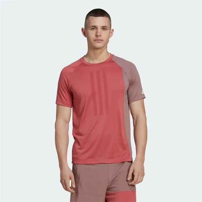 Tricou cu Mânecă Scurtă Bărbați Adidas  Colourblock Roșu
