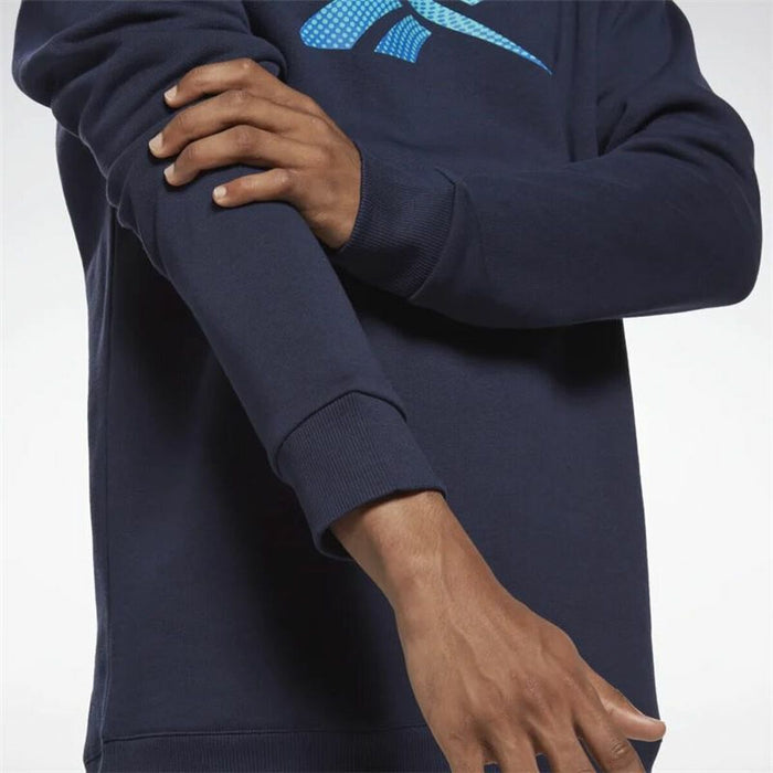 Hanorac fără Glugă Bărbați Reebok Identity Fleece Crew Albastru închis