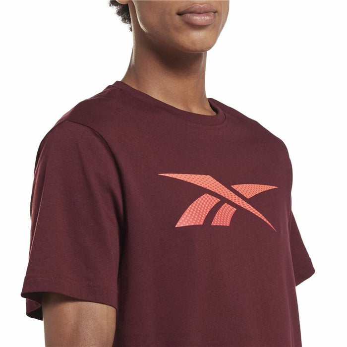 Tricou cu Mânecă Scurtă Bărbați Reebok RI Logo Castaniu