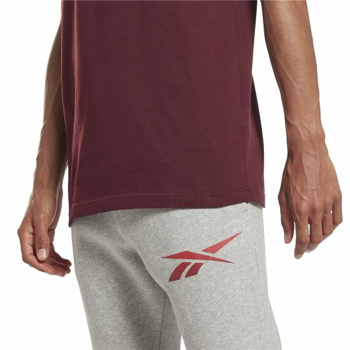 Tricou cu Mânecă Scurtă Bărbați Reebok RI Logo Castaniu