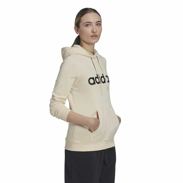 Hanorac cu Glugă Femei Adidas Essentials Logo Bej