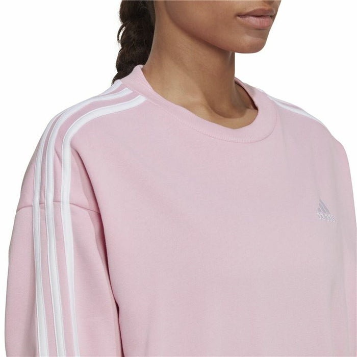 Hanorac fără Glugă Femei Adidas Studio Lounge 3 bandas Roz