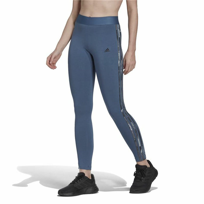 Colanți Sport de Damă Adidas Loungewear Essentials 3 Stripes Albastru