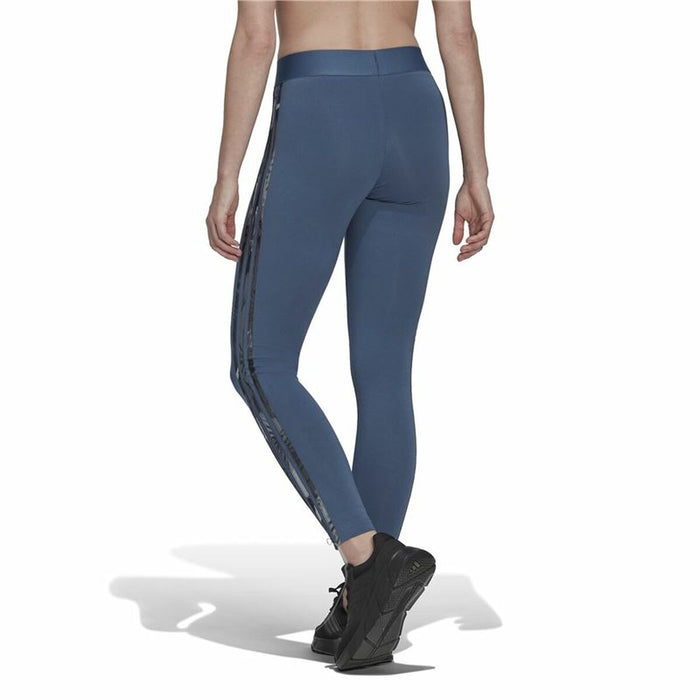 Colanți Sport de Damă Adidas Loungewear Essentials 3 Stripes Albastru