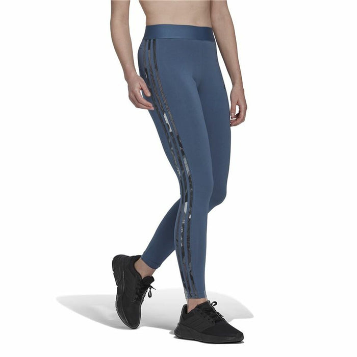 Colanți Sport de Damă Adidas Loungewear Essentials 3 Stripes Albastru