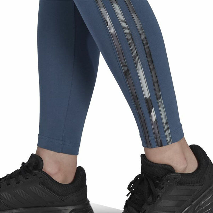 Colanți Sport de Damă Adidas Loungewear Essentials 3 Stripes Albastru