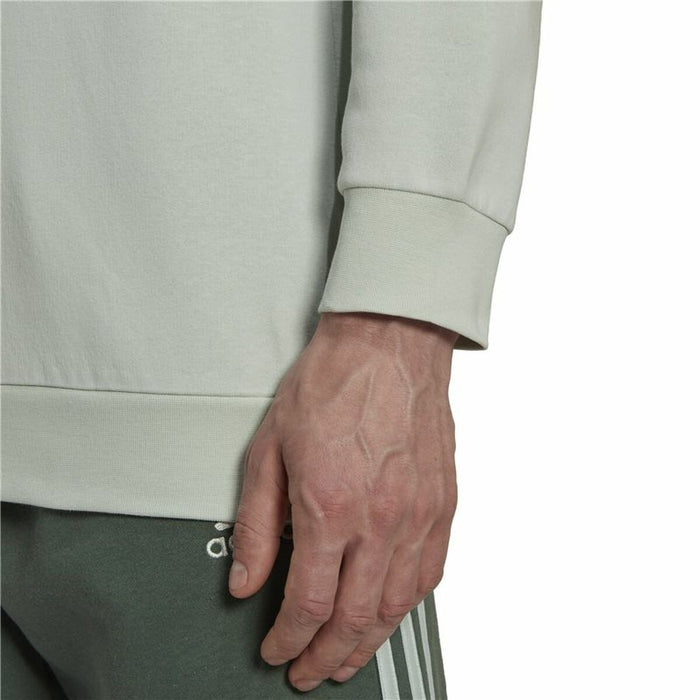 Hanorac fără Glugă Bărbați Adidas Essentials Fleece Alb