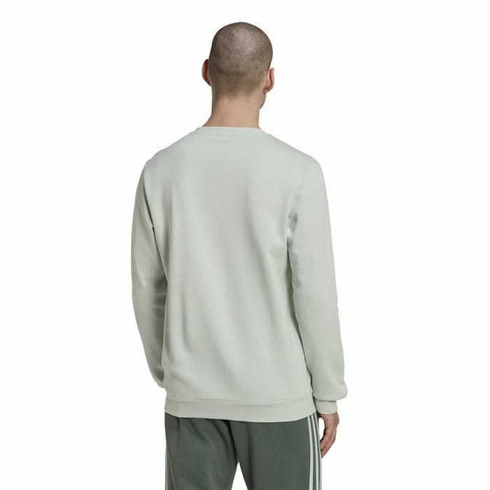 Hanorac fără Glugă Bărbați Adidas  Essentials Gri deschis Alb