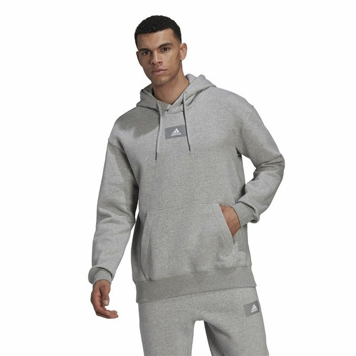 Hanorac cu Glugă Bărbați Adidas FeelVivid Fleece Drop Gri