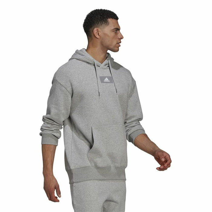 Hanorac cu Glugă Bărbați Adidas FeelVivid Fleece Drop Gri