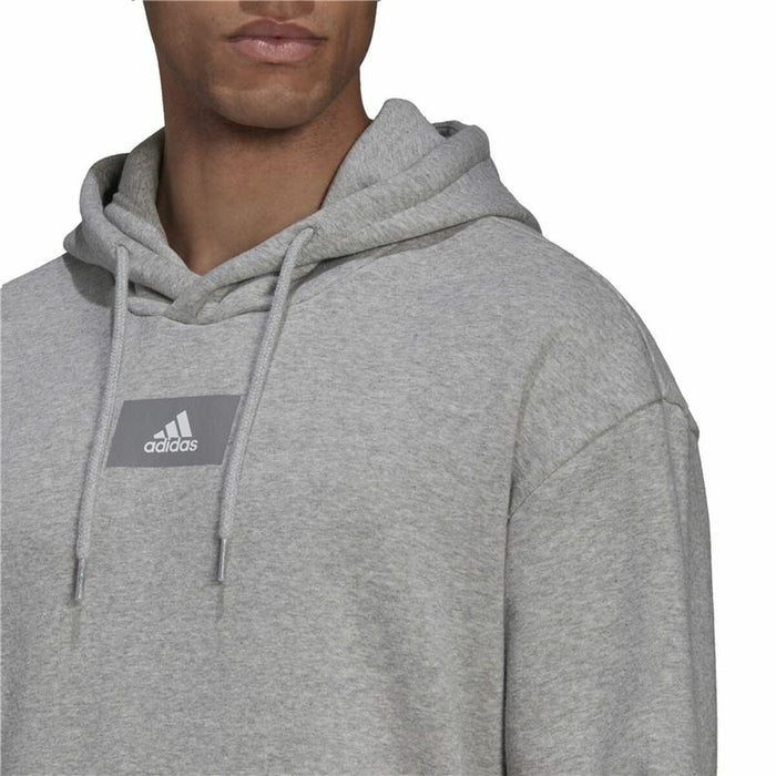 Hanorac cu Glugă Bărbați Adidas FeelVivid Fleece Drop Gri