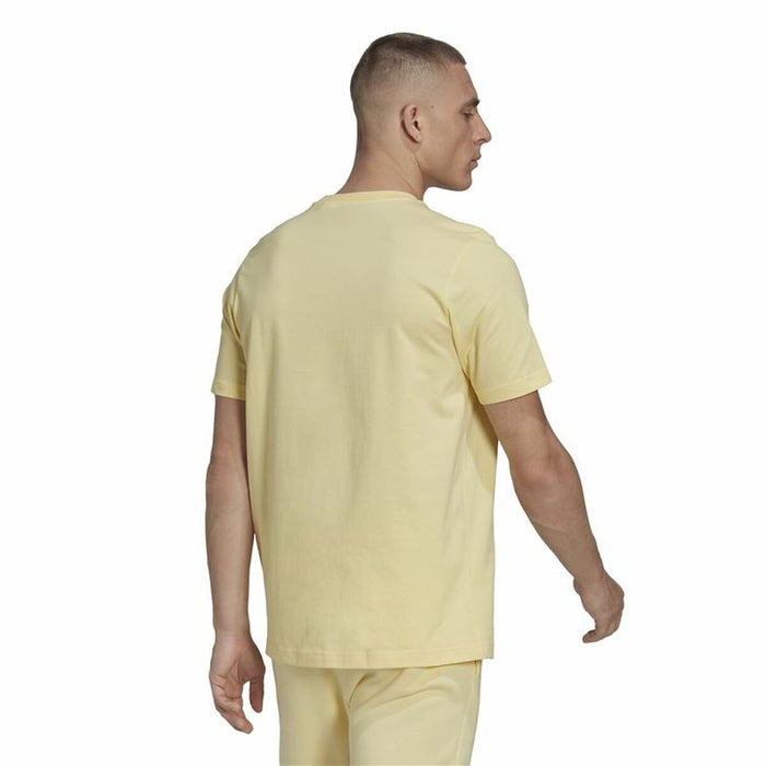 Tricou cu Mânecă Scurtă Bărbați Adidas Essentials Big Logo Auriu*