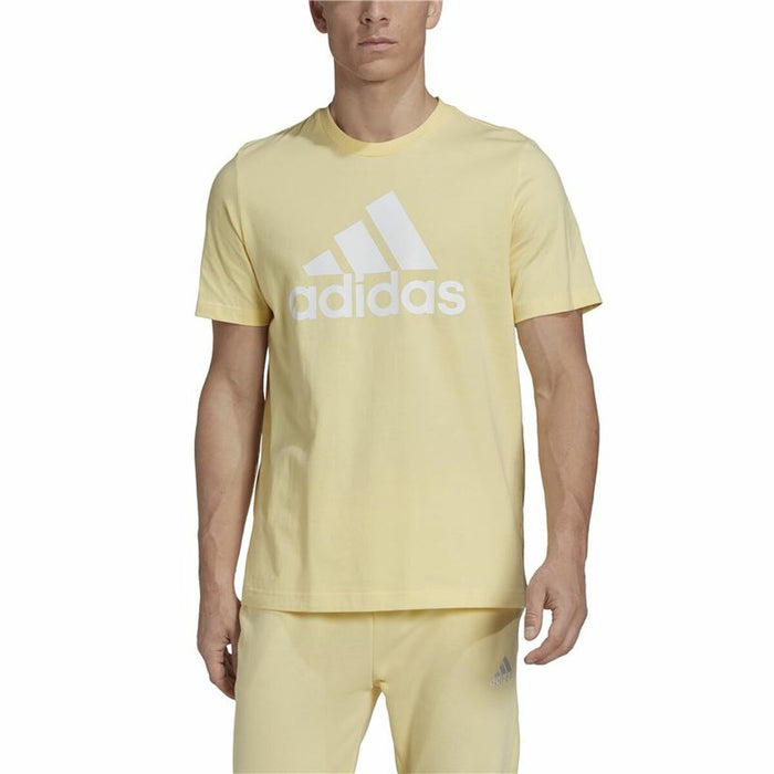 Tricou cu Mânecă Scurtă Bărbați Adidas Essentials Big Logo Auriu*