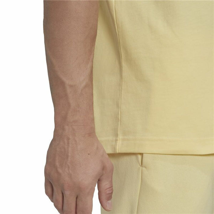 Tricou cu Mânecă Scurtă Bărbați Adidas Essentials Big Logo Auriu*