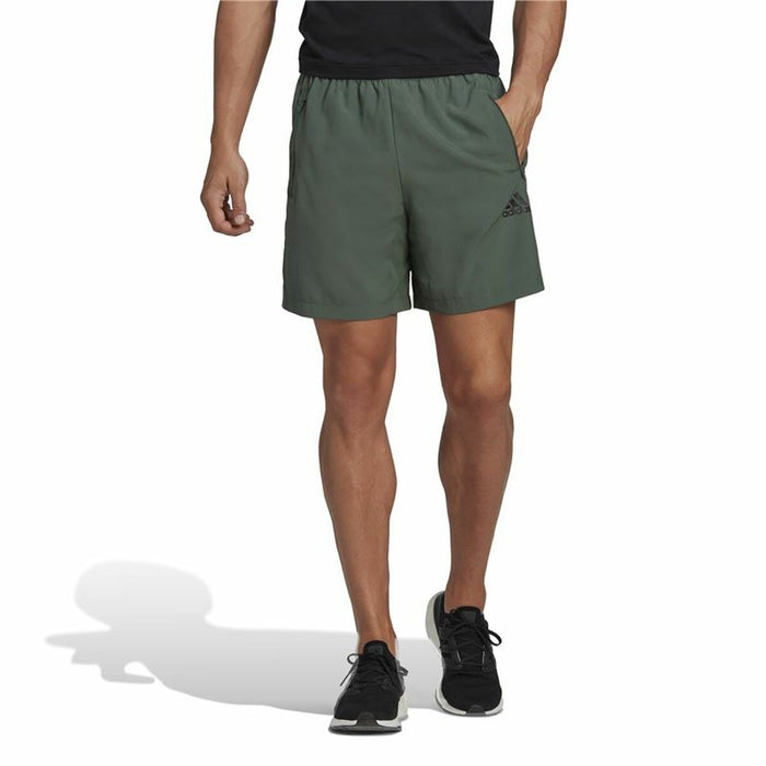Pantaloni Scurți Sport pentru Bărbați Adidas Designed 2 Move Măslină