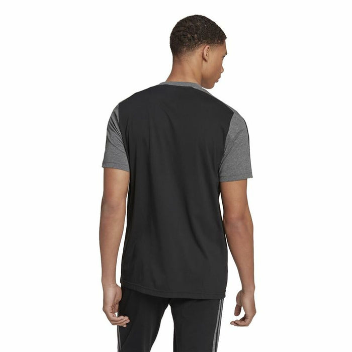 Tricou cu Mânecă Scurtă Bărbați Adidas  Essentials Melange Negru