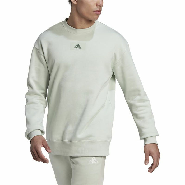 Hanorac fără Glugă Bărbați Adidas Essentials Feelvivid Verde deschis
