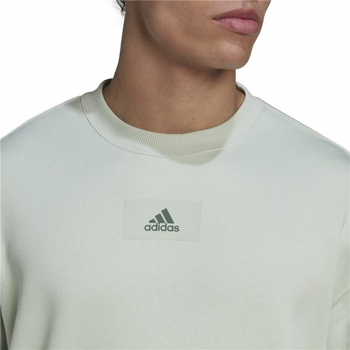 Hanorac fără Glugă Bărbați Adidas Essentials Feelvivid Verde deschis