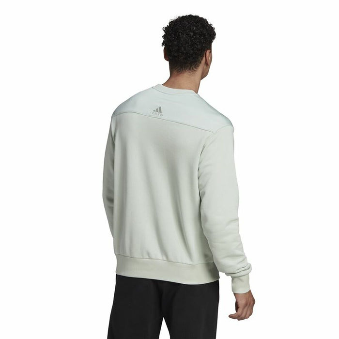 Hanorac fără Glugă Unisex Adidas Essentials Brand Love Turquoise