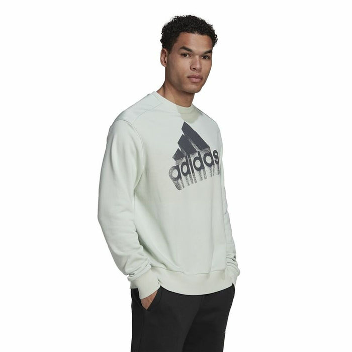 Hanorac fără Glugă Unisex Adidas Essentials Brand Love Turquoise