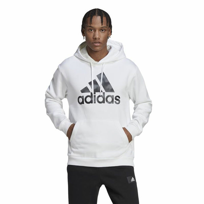 Hanorac cu Glugă Bărbați Adidas Essentials Camo Alb