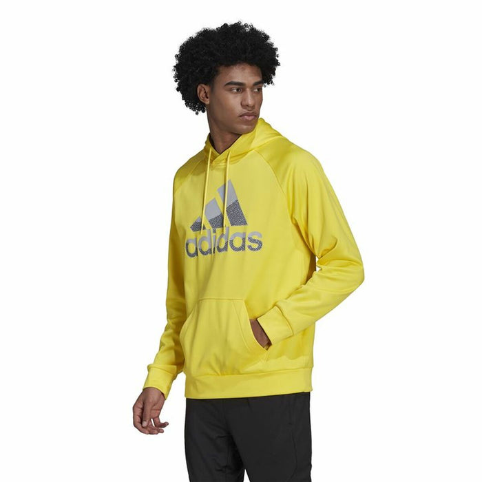 Hanorac cu Glugă Bărbați Adidas  Game and Go Big Logo Galben