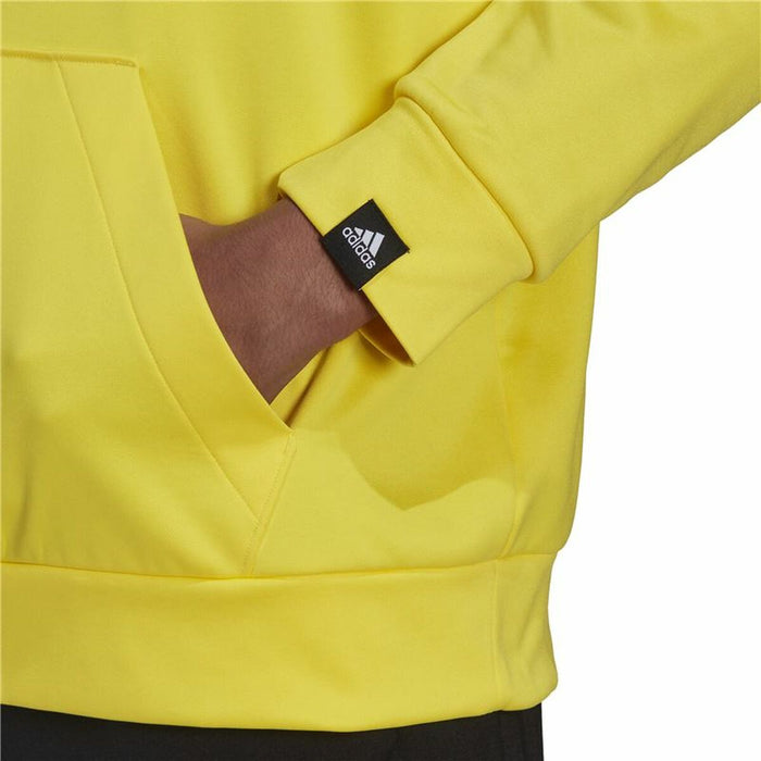 Hanorac cu Glugă Bărbați Adidas  Game and Go Big Logo Galben