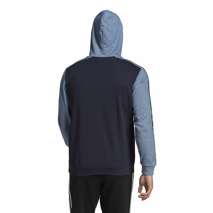 Hanorac cu Glugă Bărbați Adidas Mélange French Terry Albastru închis