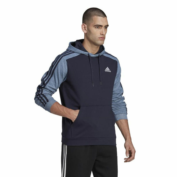 Hanorac cu Glugă Bărbați Adidas Mélange French Terry Albastru închis