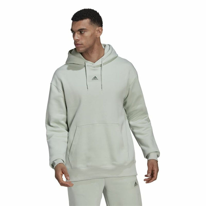Hanorac cu Glugă Bărbați Adidas Essentials FeelVivid Verde deschis