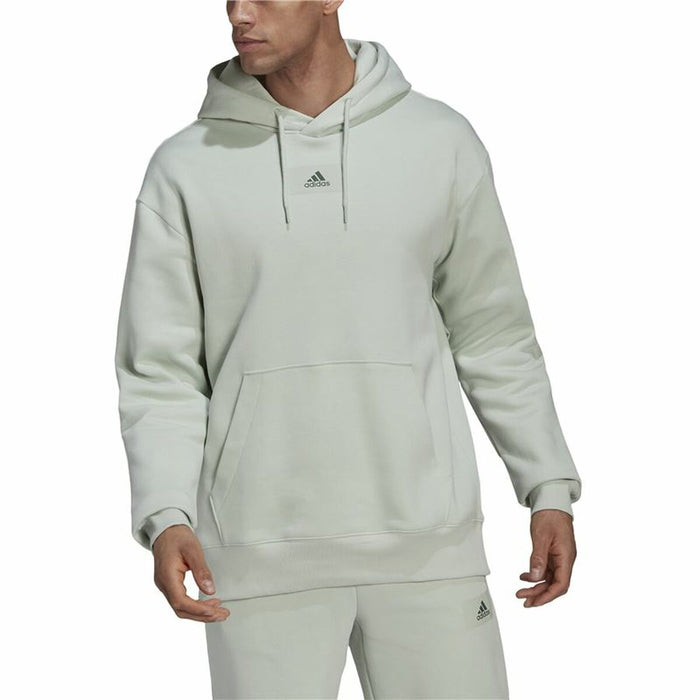 Hanorac cu Glugă Bărbați Adidas Essentials FeelVivid Verde deschis