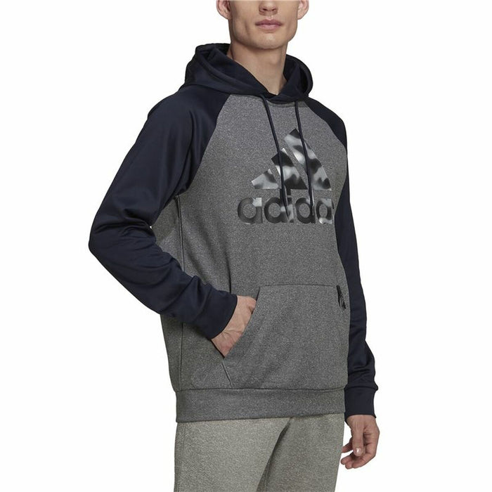 Hanorac cu Glugă Bărbați Adidas Game and Go Camo Gri