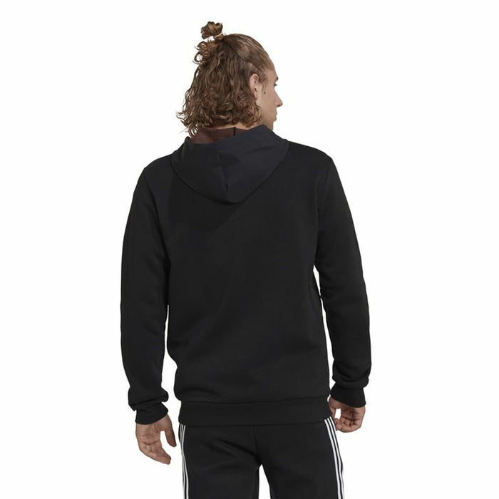 Hanorac cu Glugă Bărbați Adidas Essentials BrandLove Negru