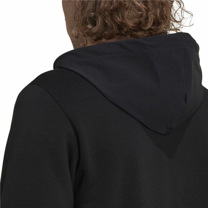 Hanorac cu Glugă Bărbați Adidas Essentials BrandLove Negru