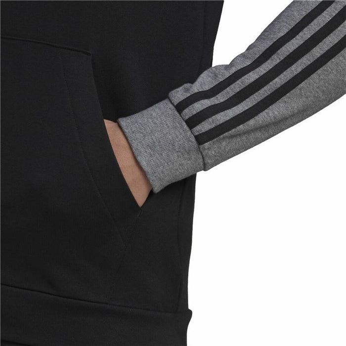 Jachetă Sport de Bărbați Adidas Mélange French Terry Negru