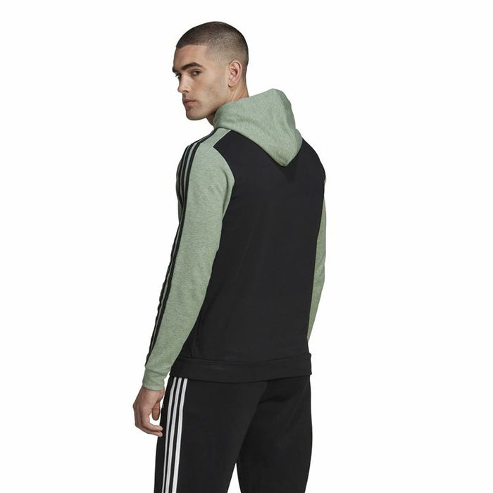 Hanorac cu Glugă Bărbați Adidas Essentials Mélange French Terry Negru