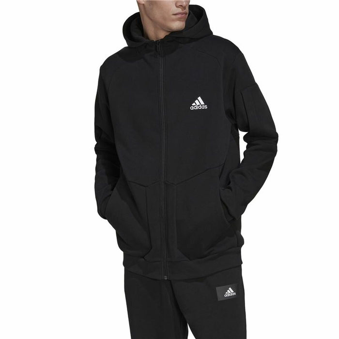 Hanorac cu Glugă Bărbați Adidas Essentials For Gameday Negru