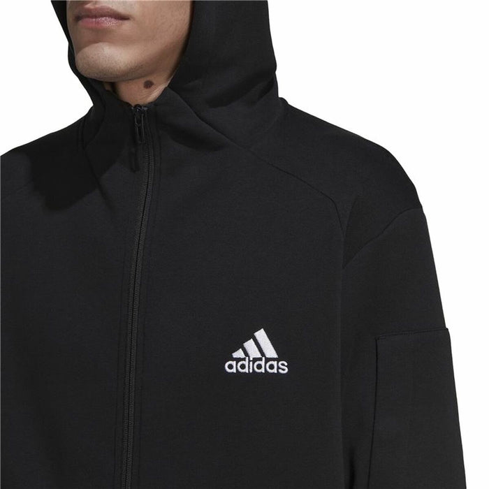 Hanorac cu Glugă Bărbați Adidas Essentials For Gameday Negru