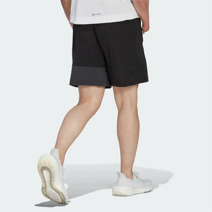 Pantaloni Scurți Sport pentru Bărbați Adidas Colourblock  Negru