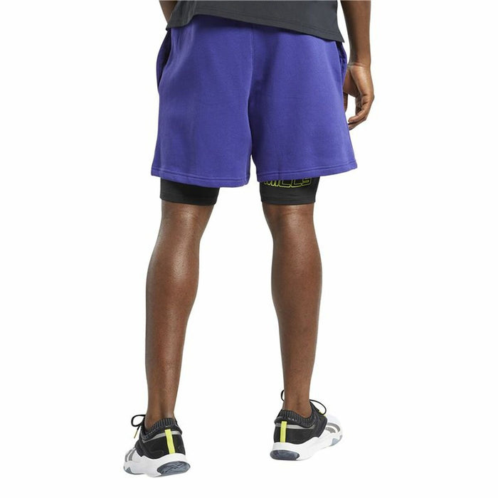 Pantaloni Scurți Sport pentru Bărbați Reebok Les Mills®  Mov