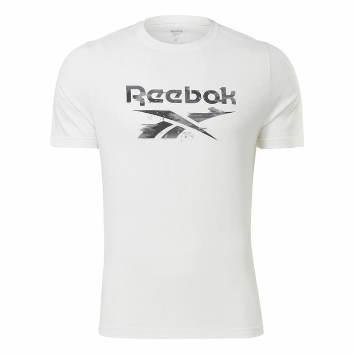 Tricou cu Mânecă Scurtă Bărbați Reebok Indentity Modern Camo Alb Camuflaj
