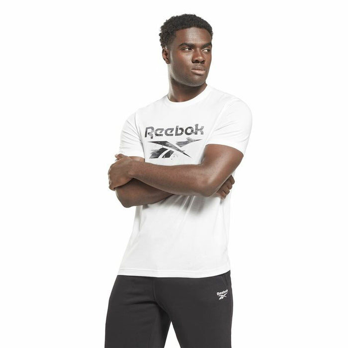 Tricou cu Mânecă Scurtă Bărbați Reebok Indentity Modern Camo Alb Camuflaj
