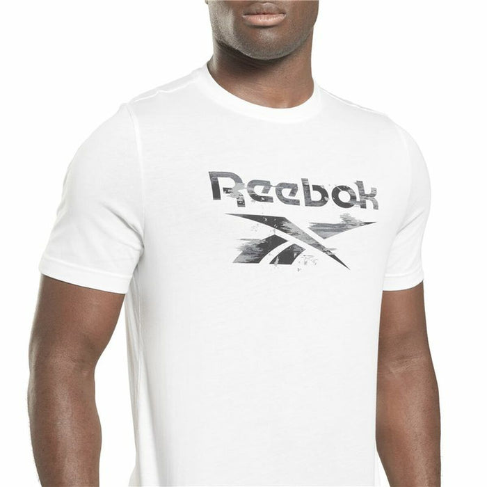 Tricou cu Mânecă Scurtă Bărbați Reebok Indentity Modern Camo Alb Camuflaj