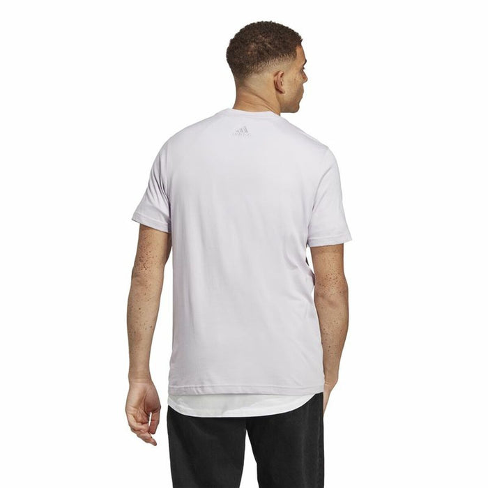 Tricou cu Mânecă Scurtă Bărbați Adidas Essentials Liliachiu