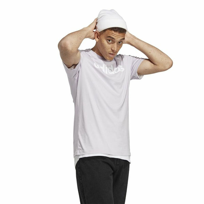 Tricou cu Mânecă Scurtă Bărbați Adidas Essentials Liliachiu